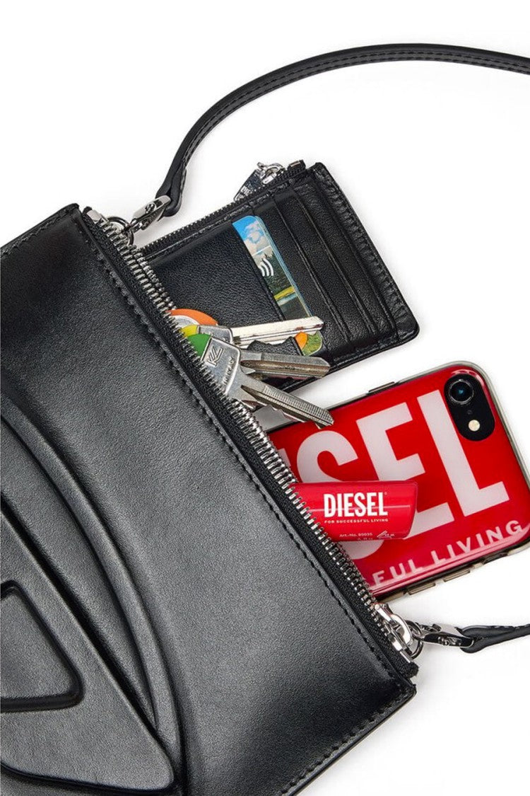 Diesel Black Leather Shoulder Bag