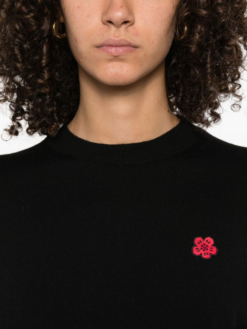 Kenzo ‘Boke Flower' Embroidered Jumper In Merino Wool