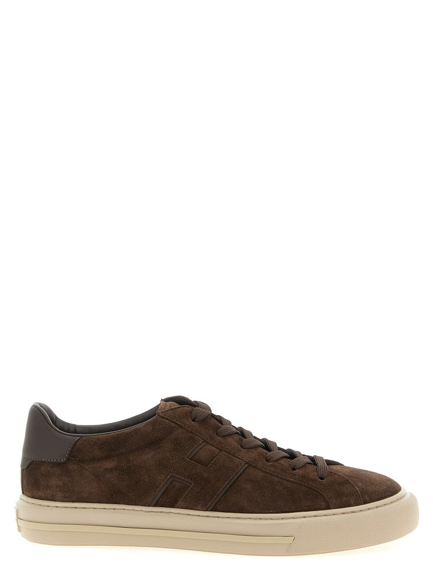 Hogan Smooth Leather Low-Top Sneakers With Contrast Details