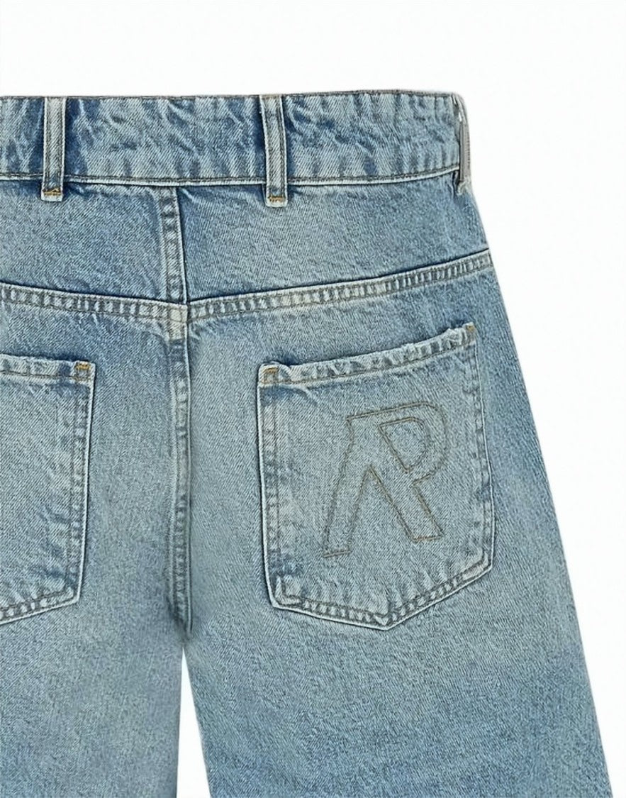Represent Light Blue Denim Shorts
