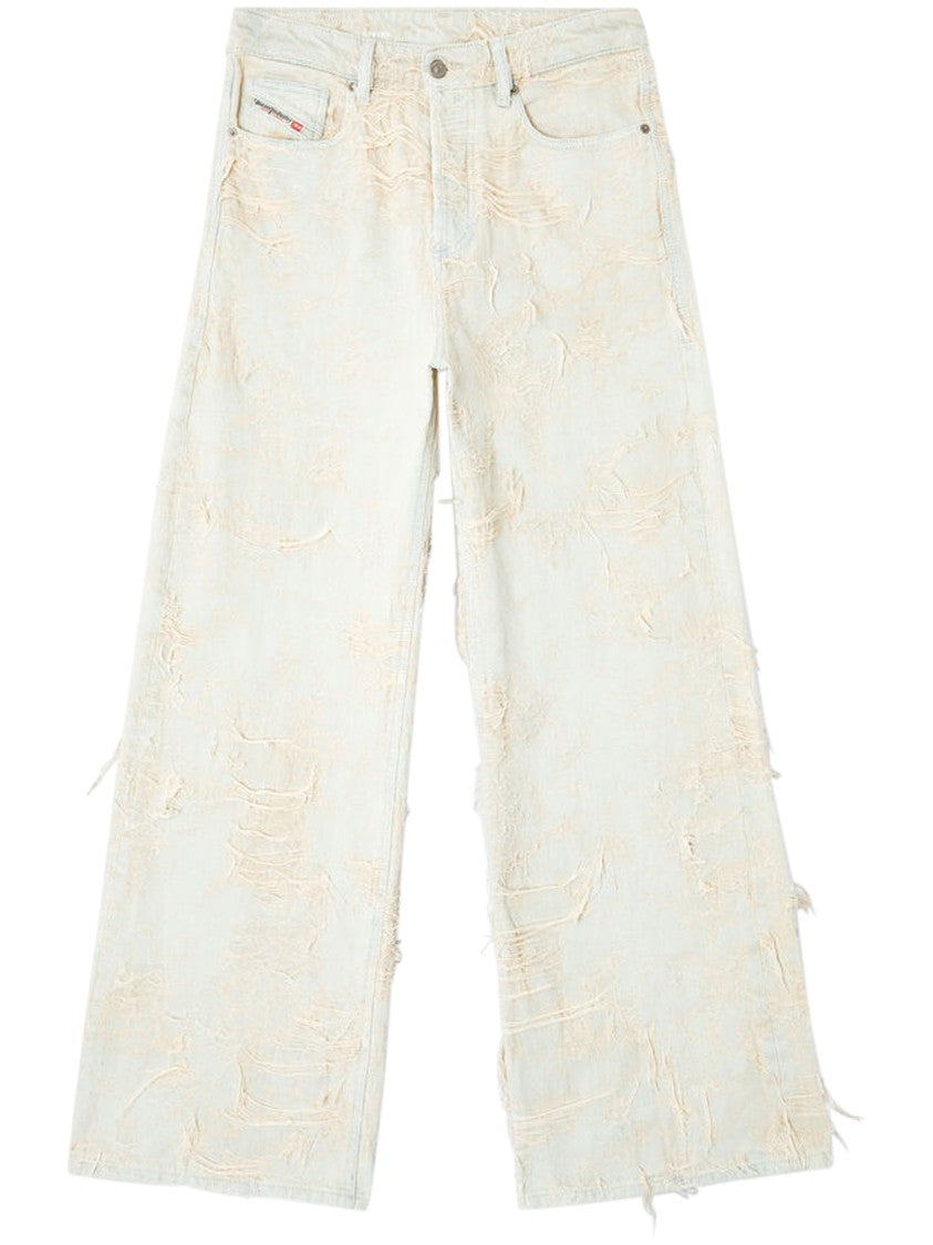 Diesel 1996 D-Sire Fsg Wide-Leg Distressed Trousers