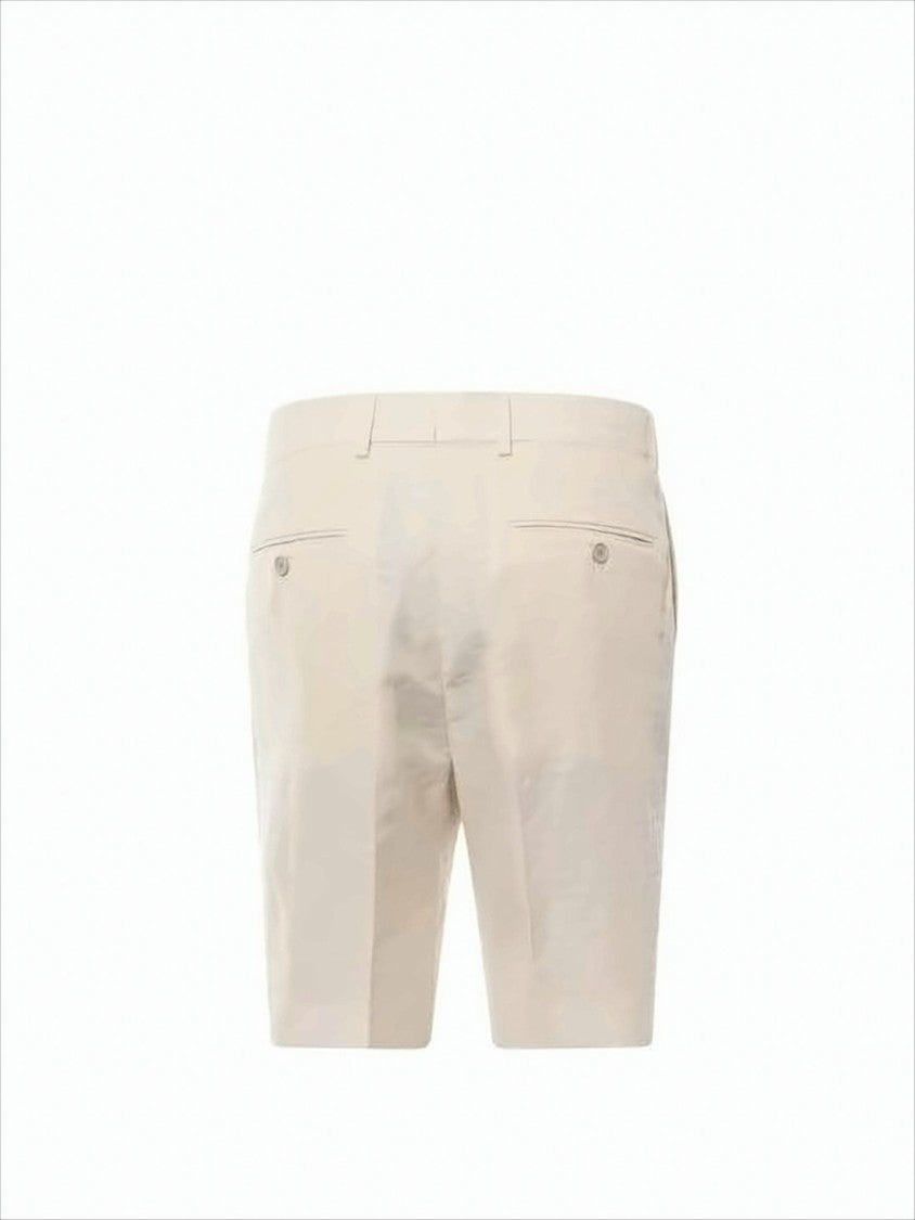 Fendi Tailored Neutrals Shorts With Pleated Design