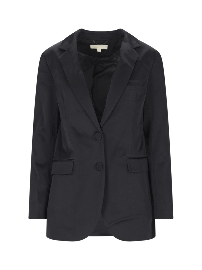 Michael Kors Single-Breasted Black Fabric Blazer