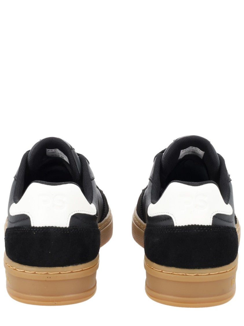 Ps Paul Smith Black Hillstar Suede Accents Leather Sneakers