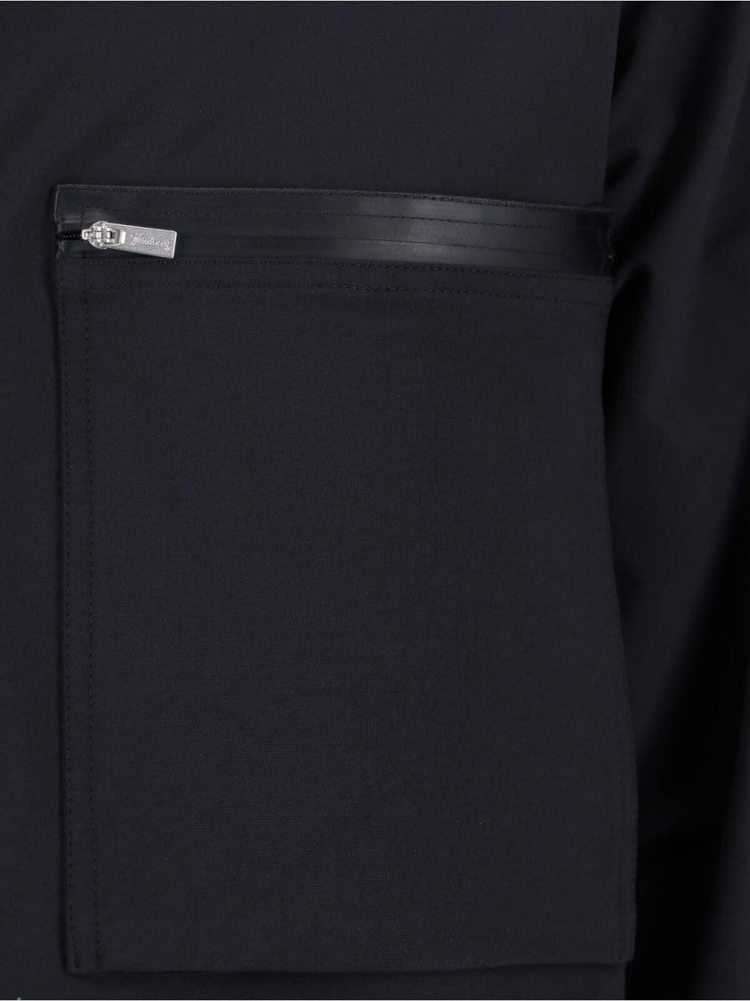 Laminar Classic Zip-Front Black Jacket With Minimalist Design