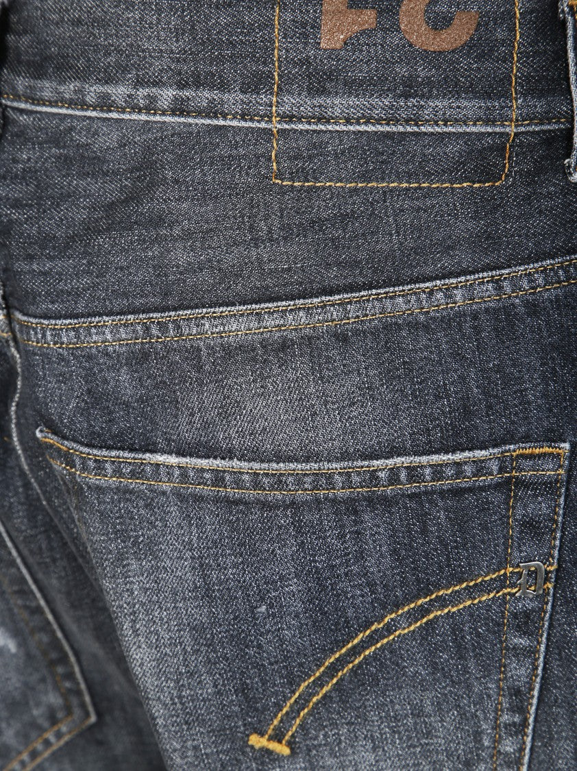 Dondup Relaxed Fit Dark Wash Denim Jeans