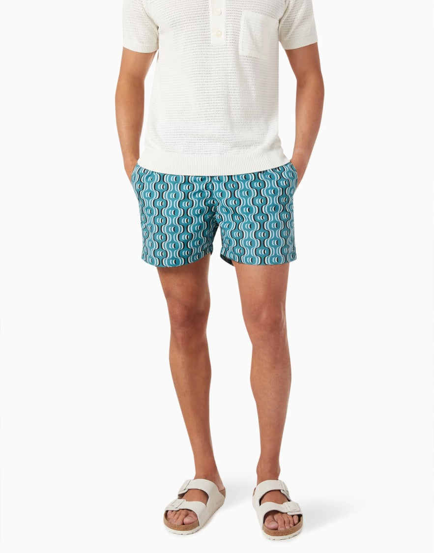 Frescobol Carioca Ipanema Camada Print Swim Shorts