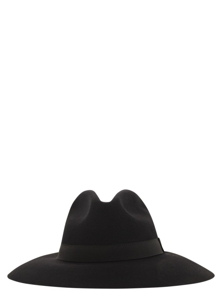 Fay Wide-Brimmed Wool Felt Hat