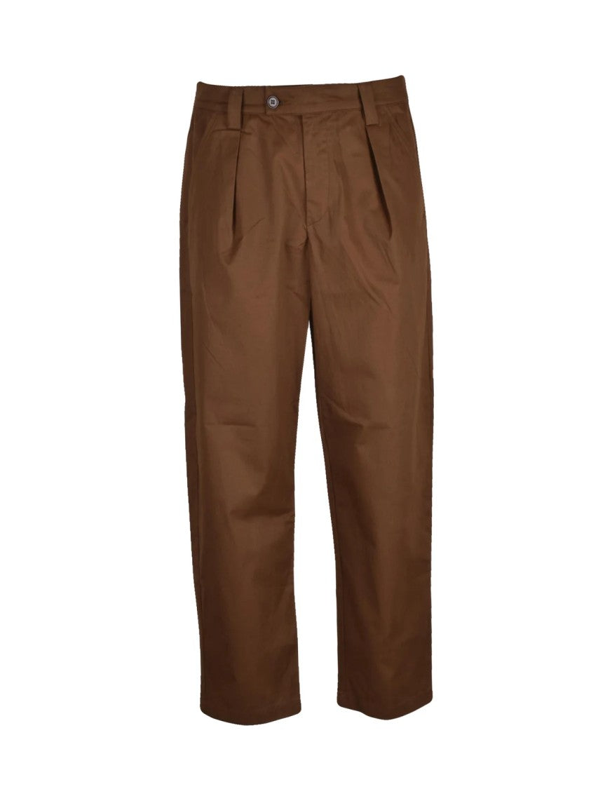 A.P.C. High-Waisted Brown Trousers
