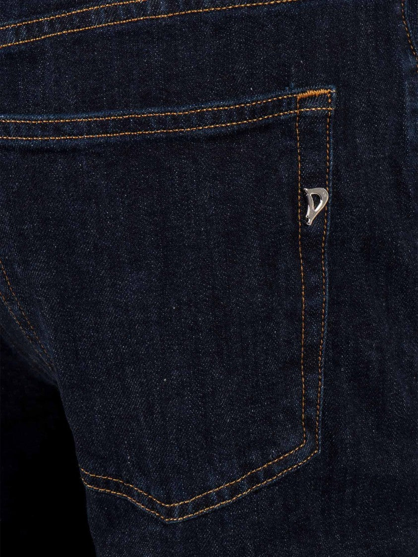Dondup Dade Dark Rolled Denim Shorts