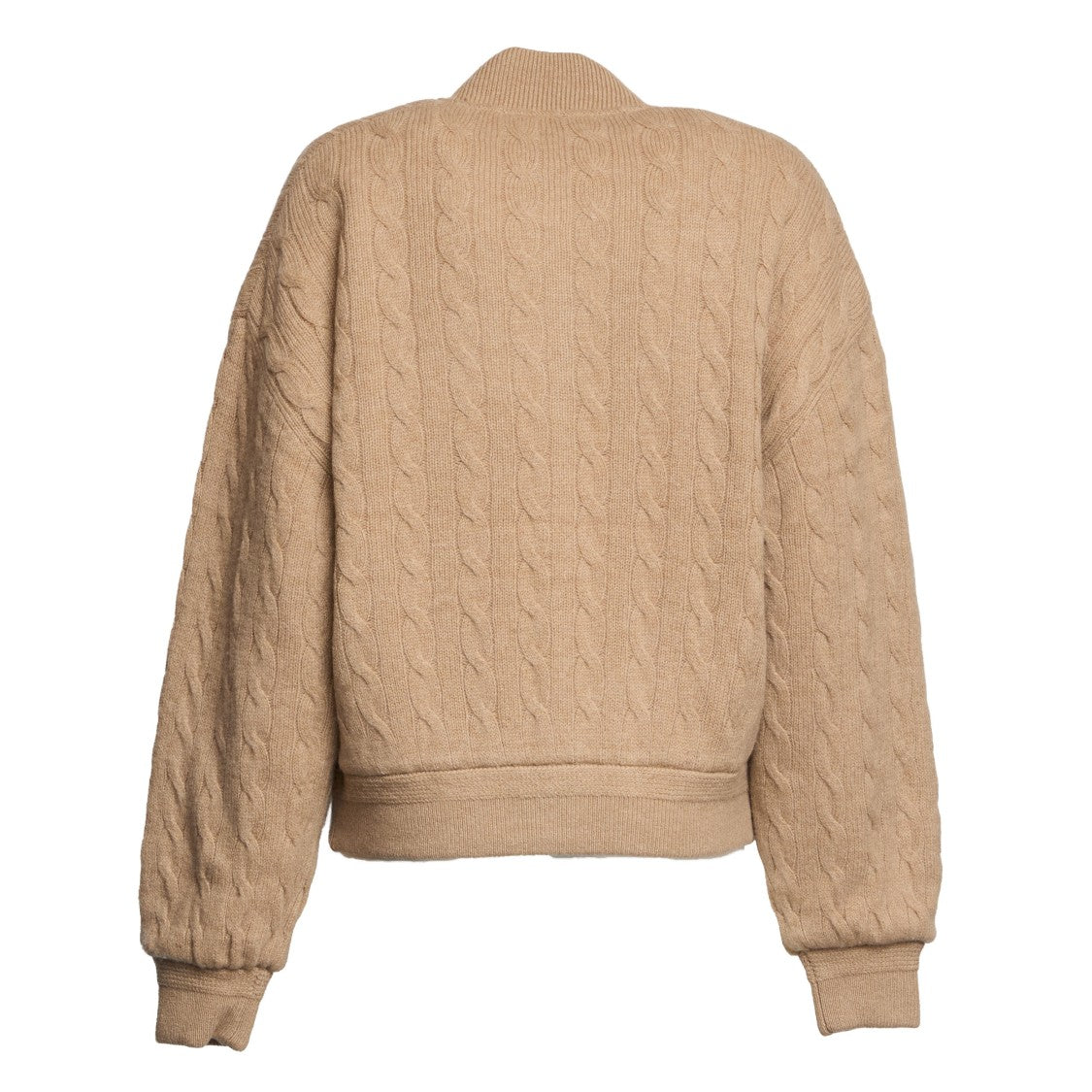 Polo Ralph Lauren Cable-Knit Wool And Cashmere Bomber Jacket