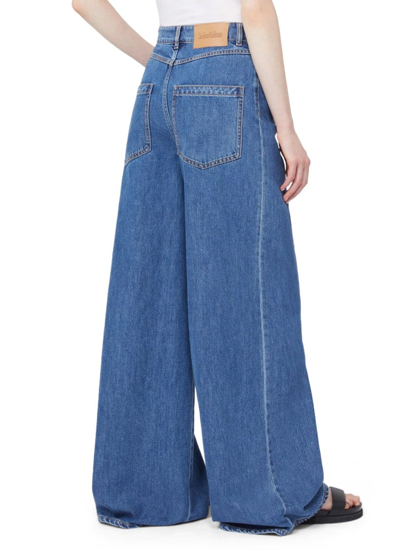 Max Mara High-Waisted Wide-Leg Jeans With Relaxed Fit