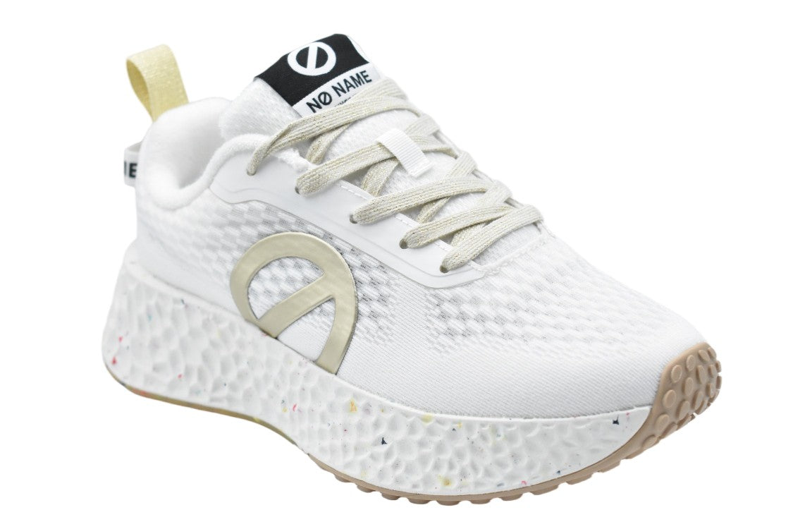 No Name Gold Suede Fabric Textured Sole Sneakers