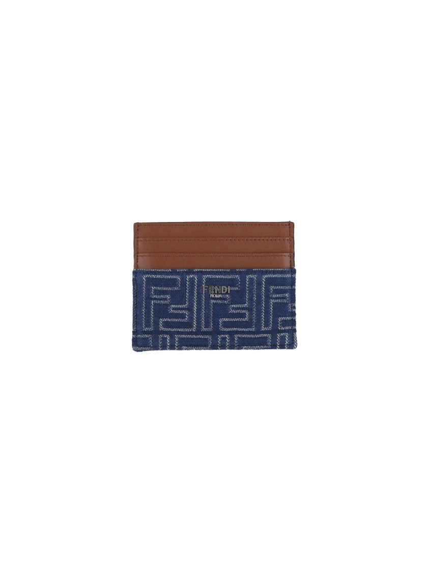 Fendi "Ff" Card Holder – Blue