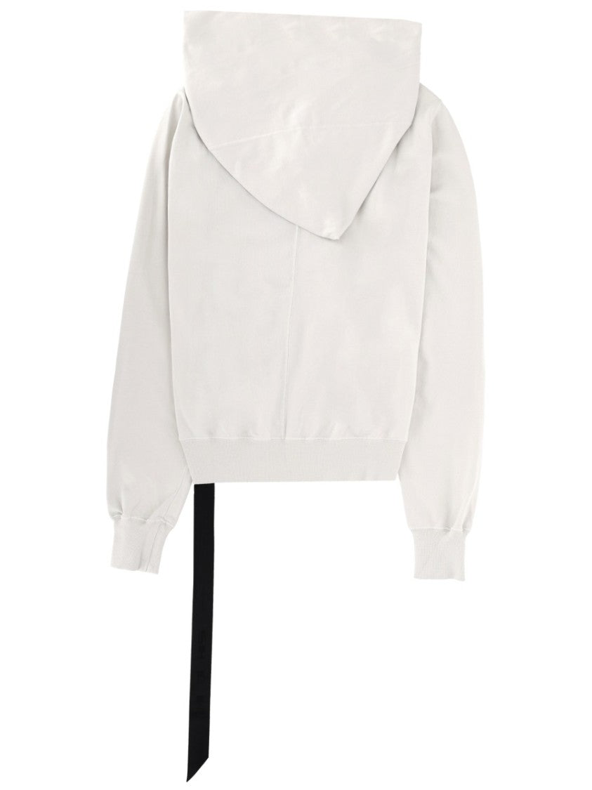 Drkshdw By Rick Owens Neutrals Mountain High Structured Collar Hoodie