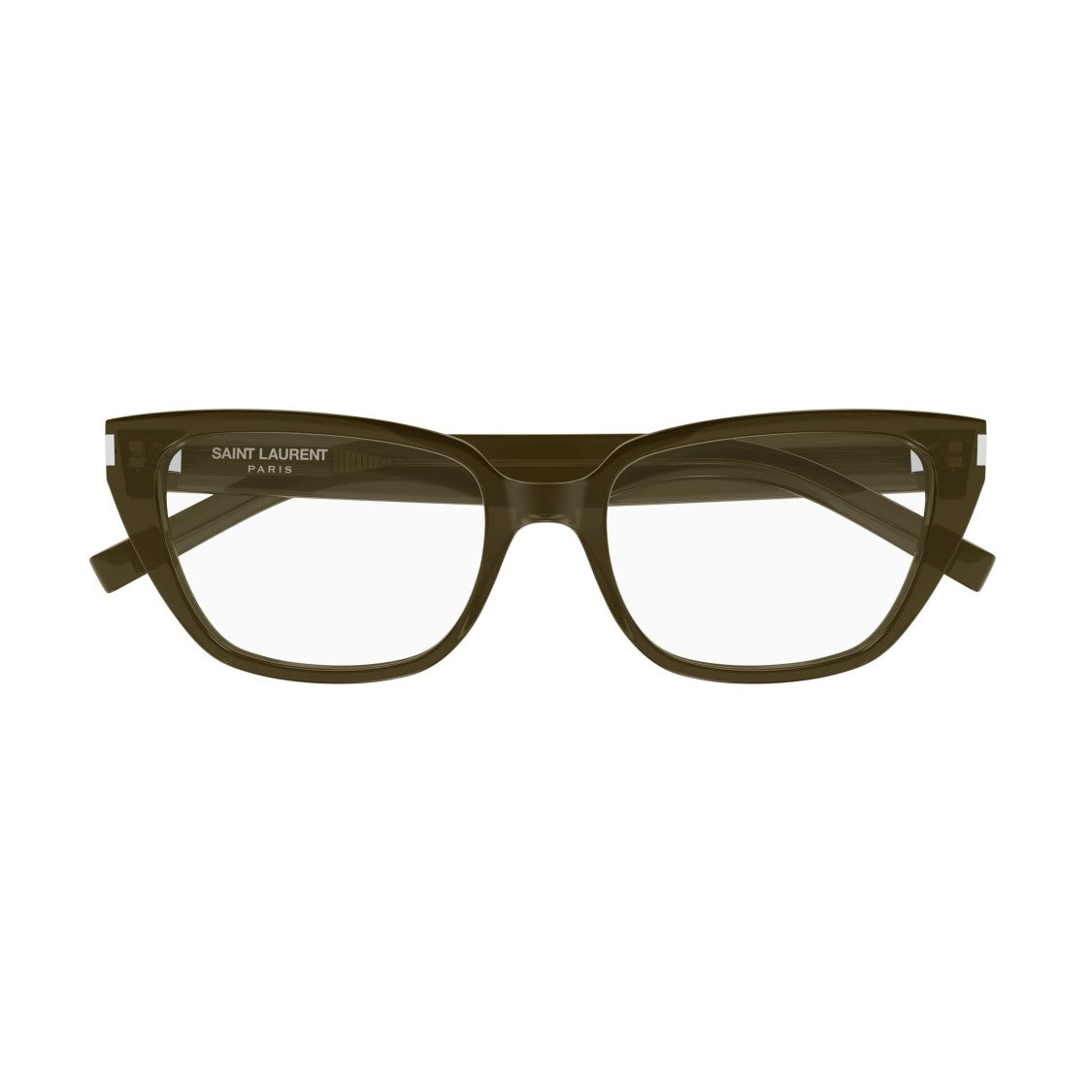 Saint Laurent Bold Square Frame Sunglasses With Glossy Finish