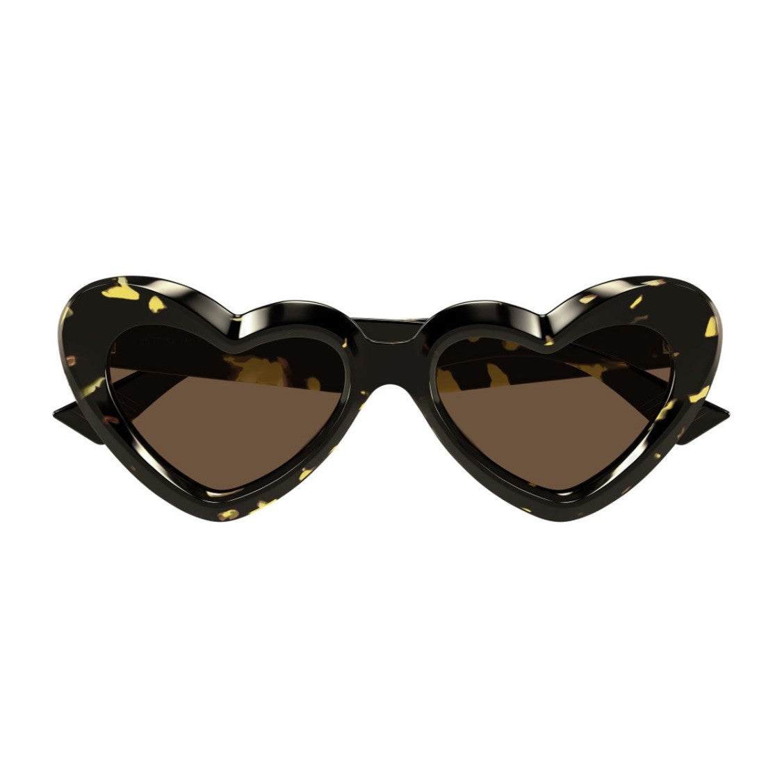 Bottega Veneta Havana Ribbon Bv1432s Recycled Acetate Geometric Sunglasses
