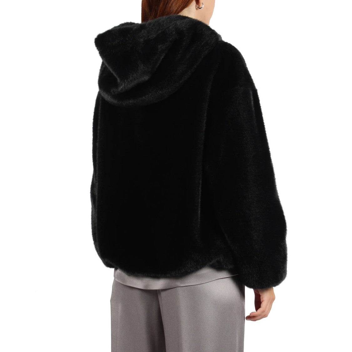 Herno Faux Fur Hooded Jacket
