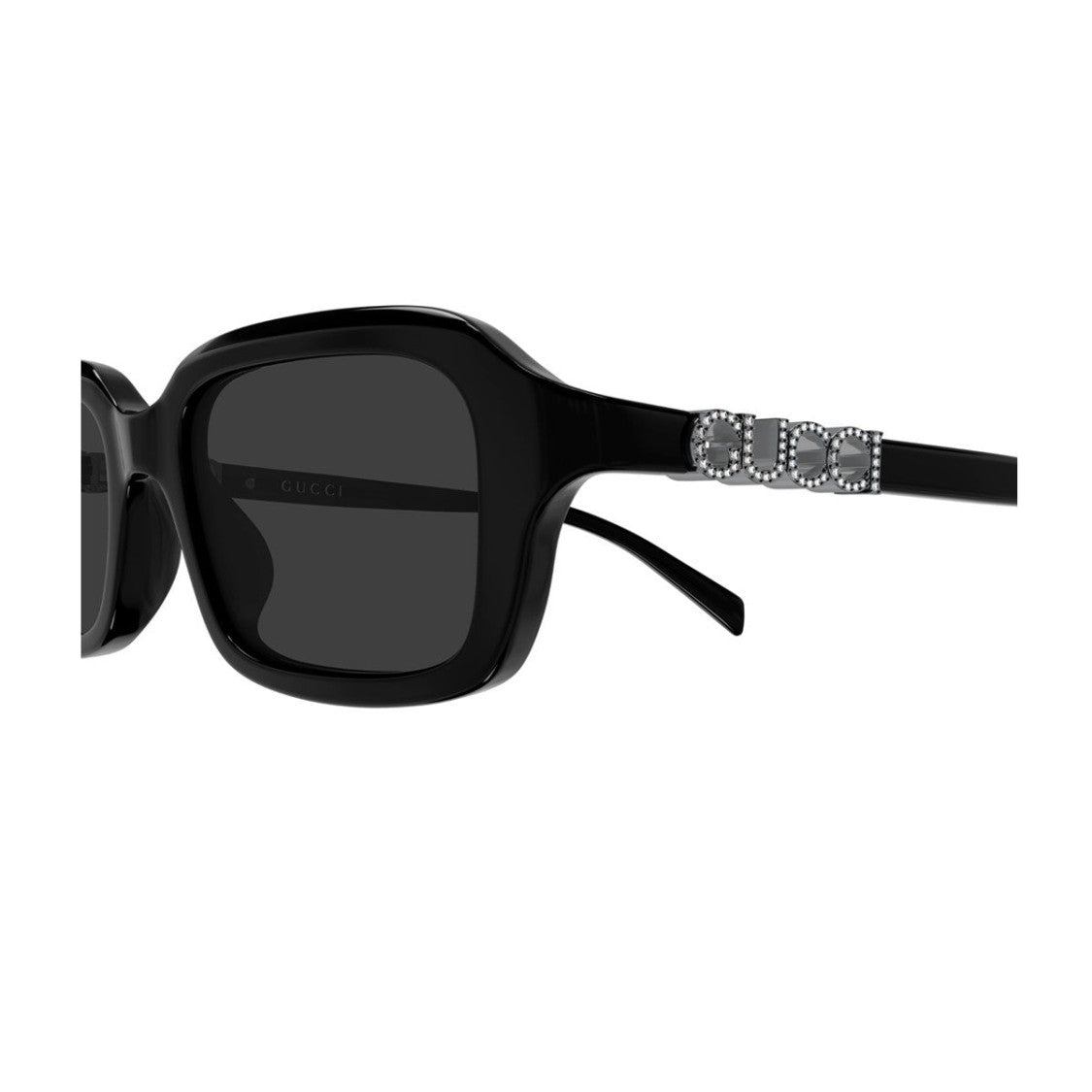 Kering Eyewear S.P.A. Black Name Of Brand Gg2152s Recycled Acetate Rectangular Sunglasses