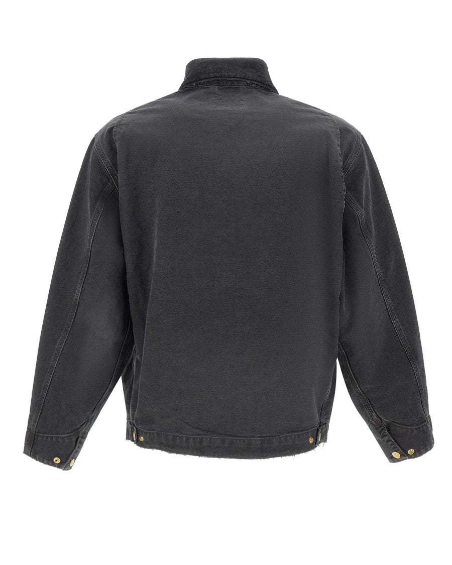 Carhartt Wip Black Og Detroit Velvet Collar Jacket