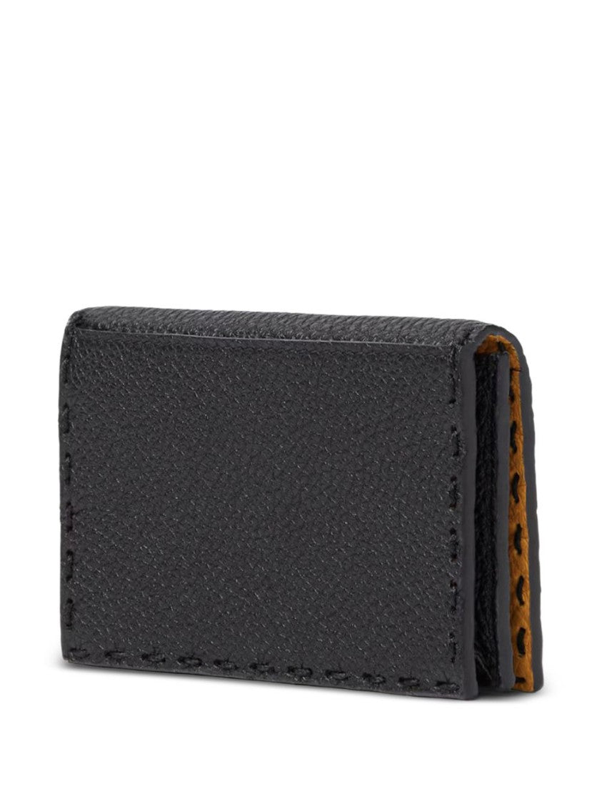 Fendi Textured Leather Card Holder