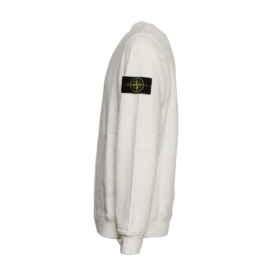Stone Island Brushed Organic Cotton Fleece Crew Neck Sweatshirt