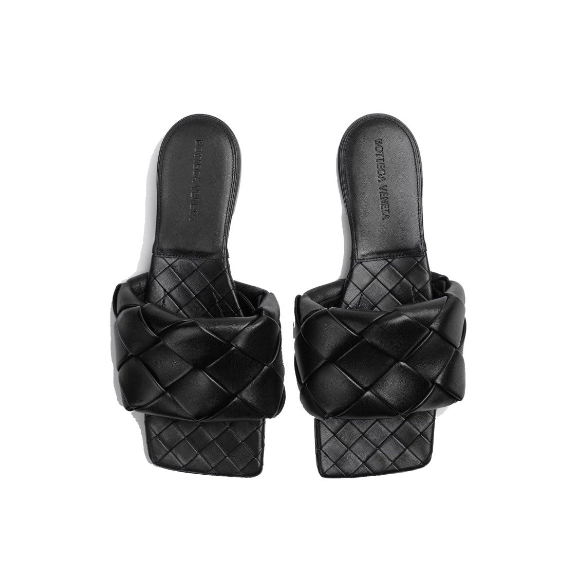 Bottega Veneta Intrecciato Leather Flat Sandals
