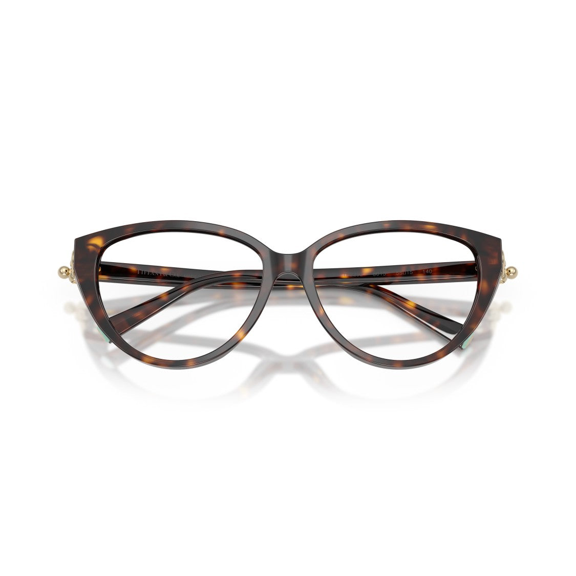Tiffany & Co. Cat-Eye Sunglasses With Tortoiseshell Frame And Gold Accents