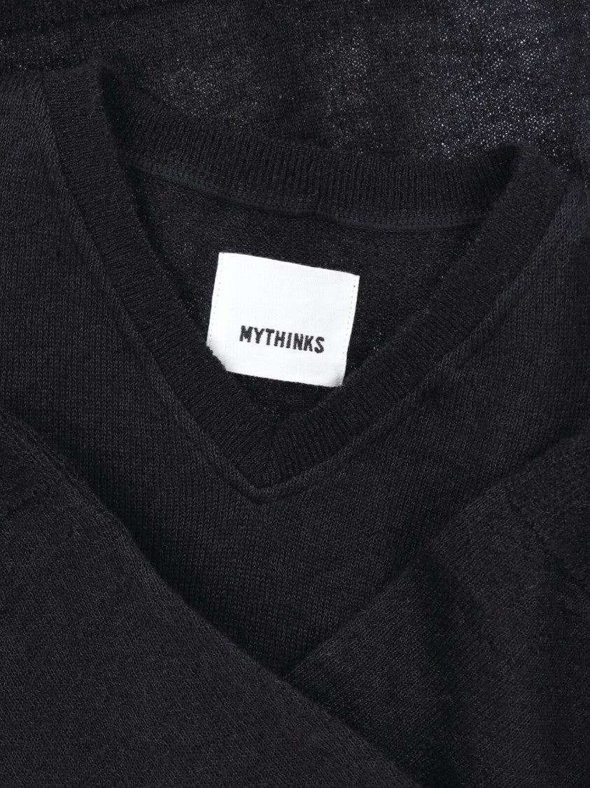 Mythinks Alpaca Blend Sweater, Black