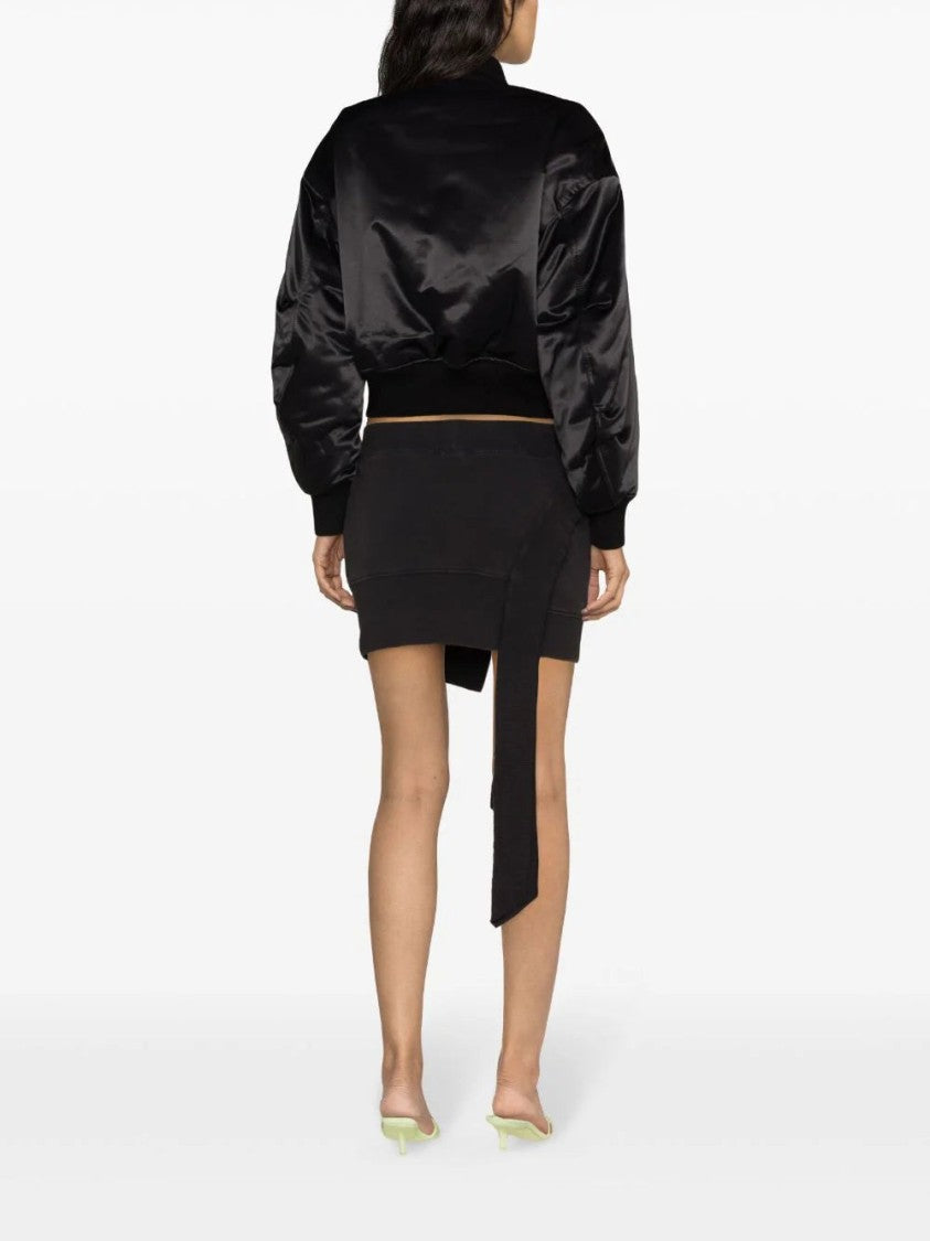 Alexander Wang Logo-Tag Padded Bomber Jacket