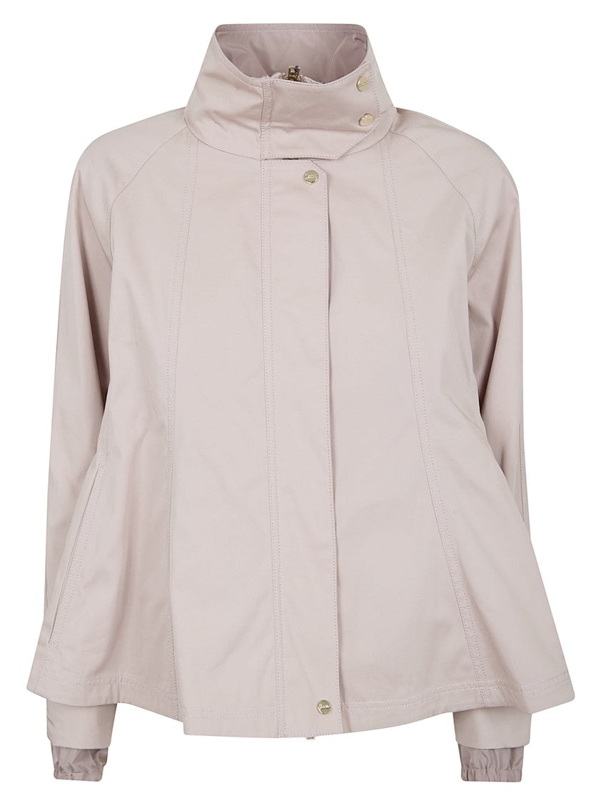 Herno Cotton Gabardine Cape With Water-Repellent Finish