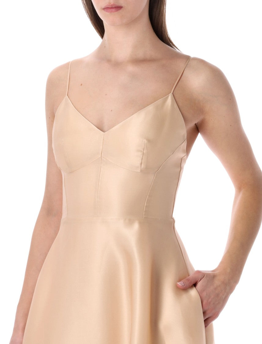 Alberta Ferretti Silk Organza Midi Dress