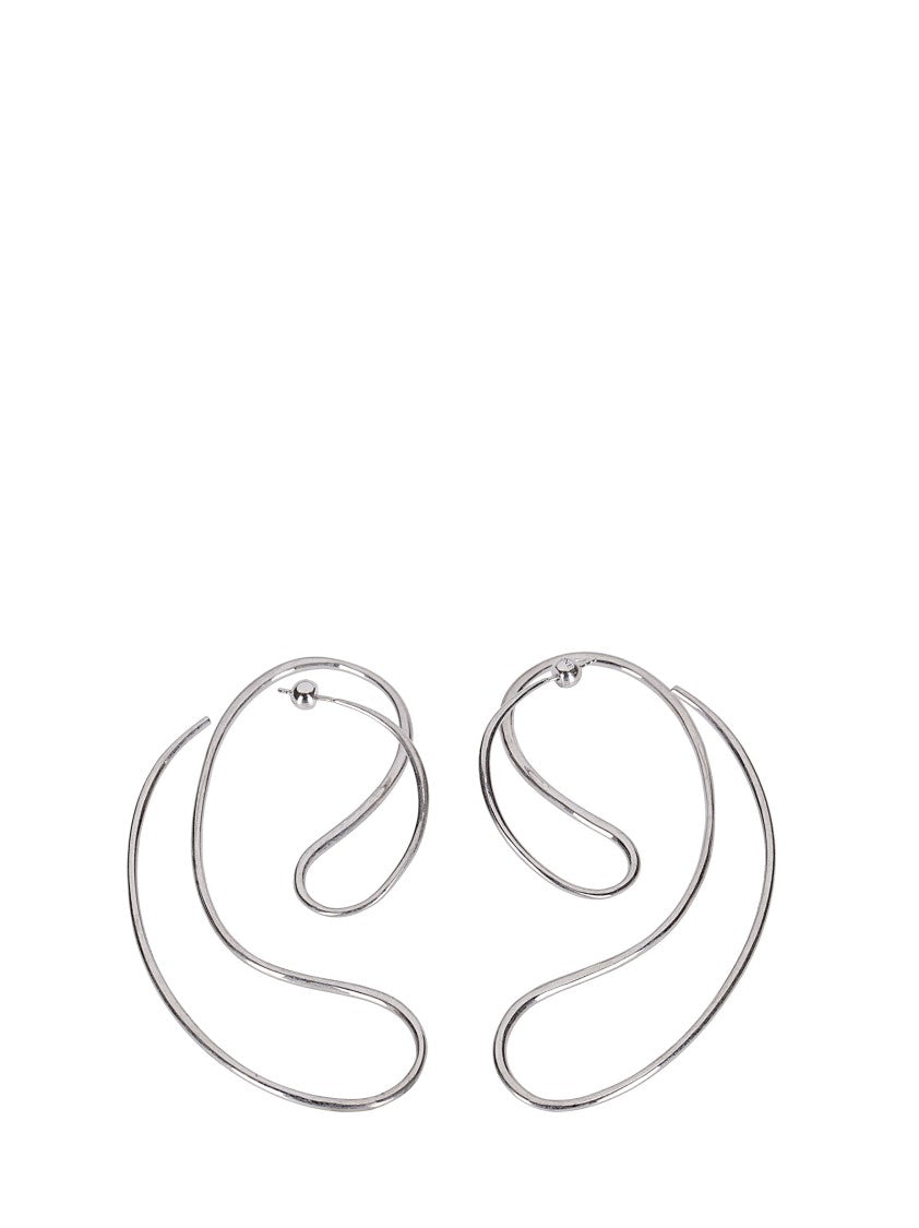 Panconesi Sculptural Large Earrings With Fluid Design