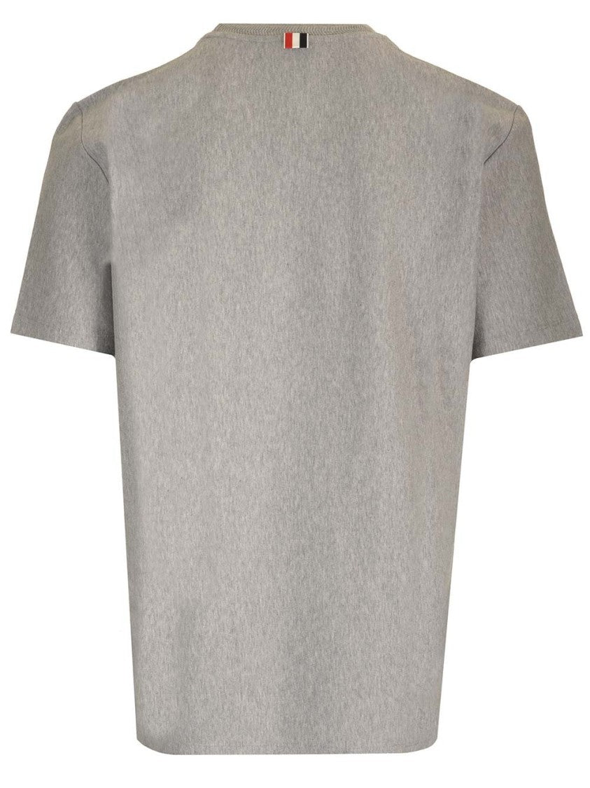 Thom Browne Grey Crew Neck T-Shirt