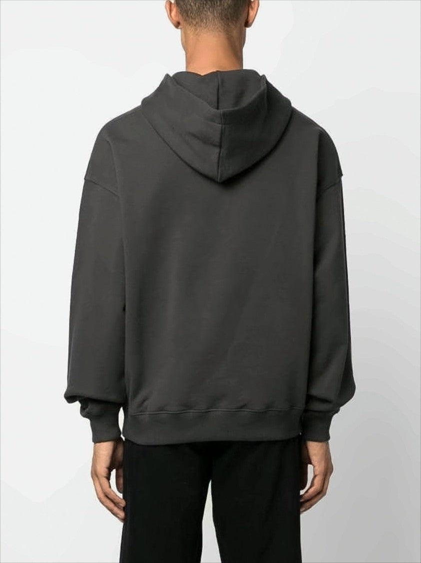 Axel Arigato Relaxed Black Sweatshirt With Hood And Kangaroo Pocket