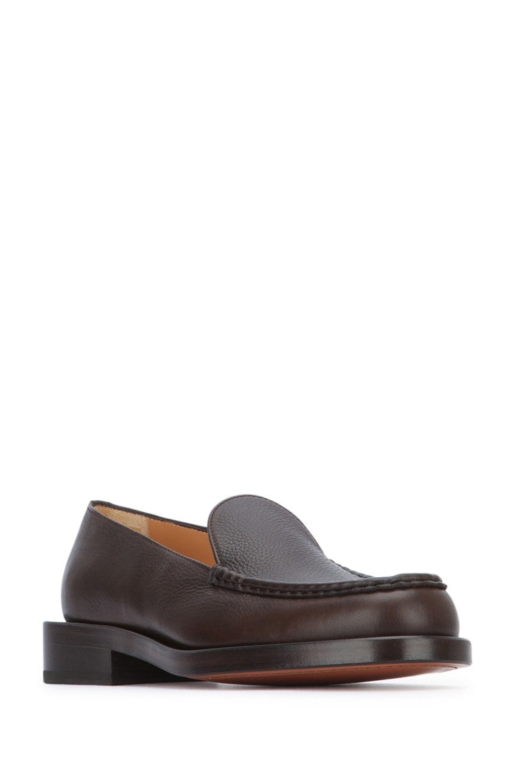 Jacquemus Brown Leather Moccasin Shoes With Refined Craftsmanship