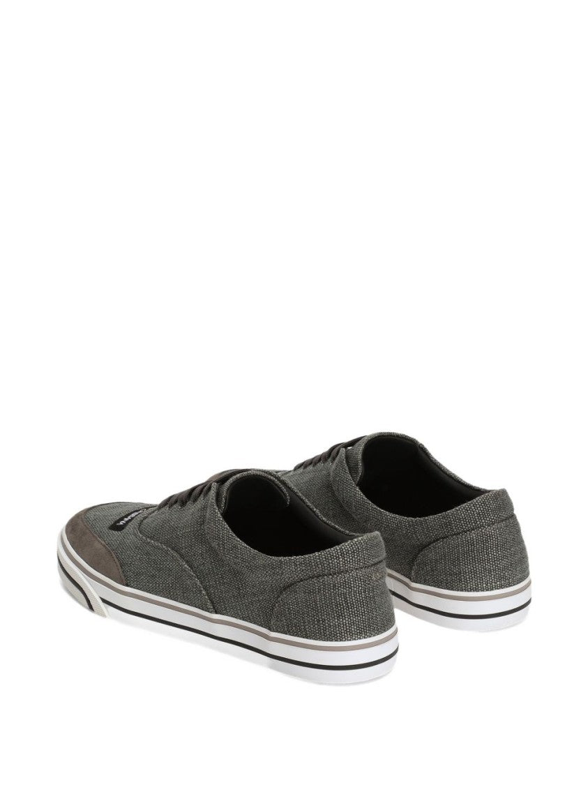 Dolce & Gabbana Grey Multi-Colored Sailing Sneakers