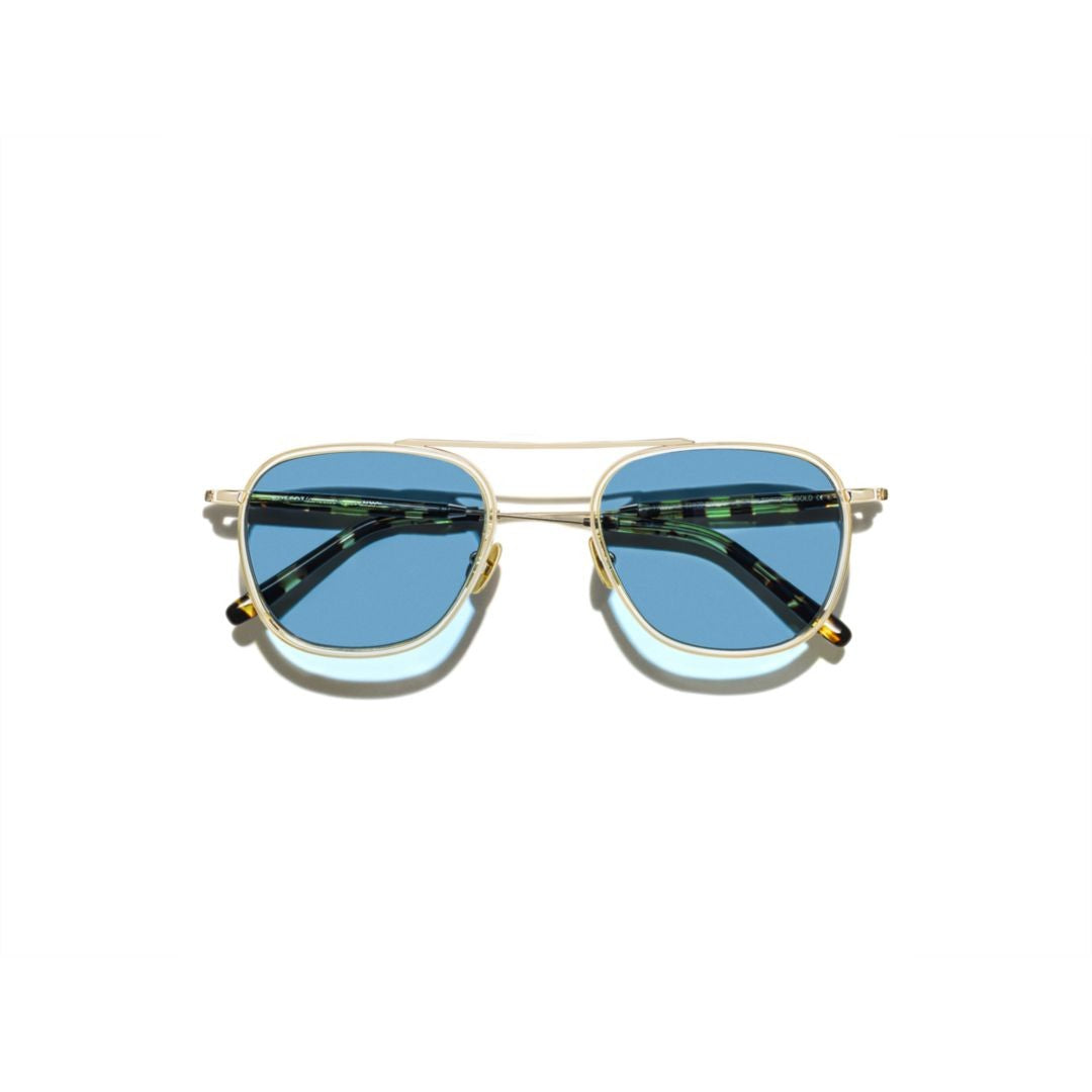 Moscot Or-Fan-S Fanagle Sun Geometric Frame Sunglasses With Tortoiseshell Temples