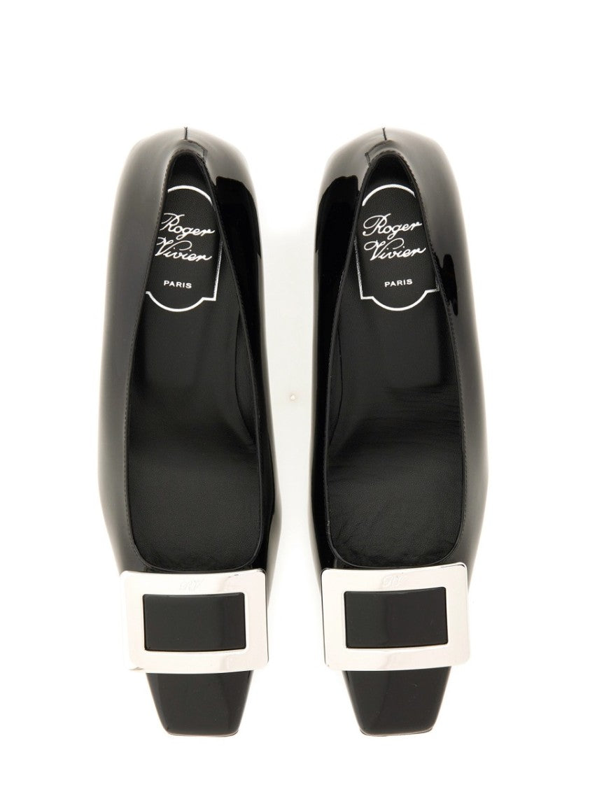 Roger Vivier Belle Vivier Pumps Square Buckle Calfskin