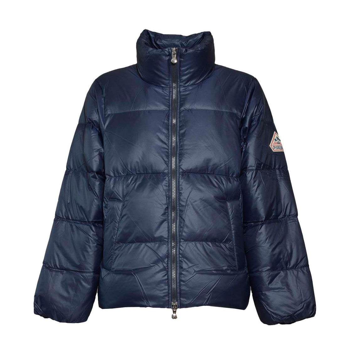 Pyrenex Blue Matte Nylon Shift Puffer Jacket