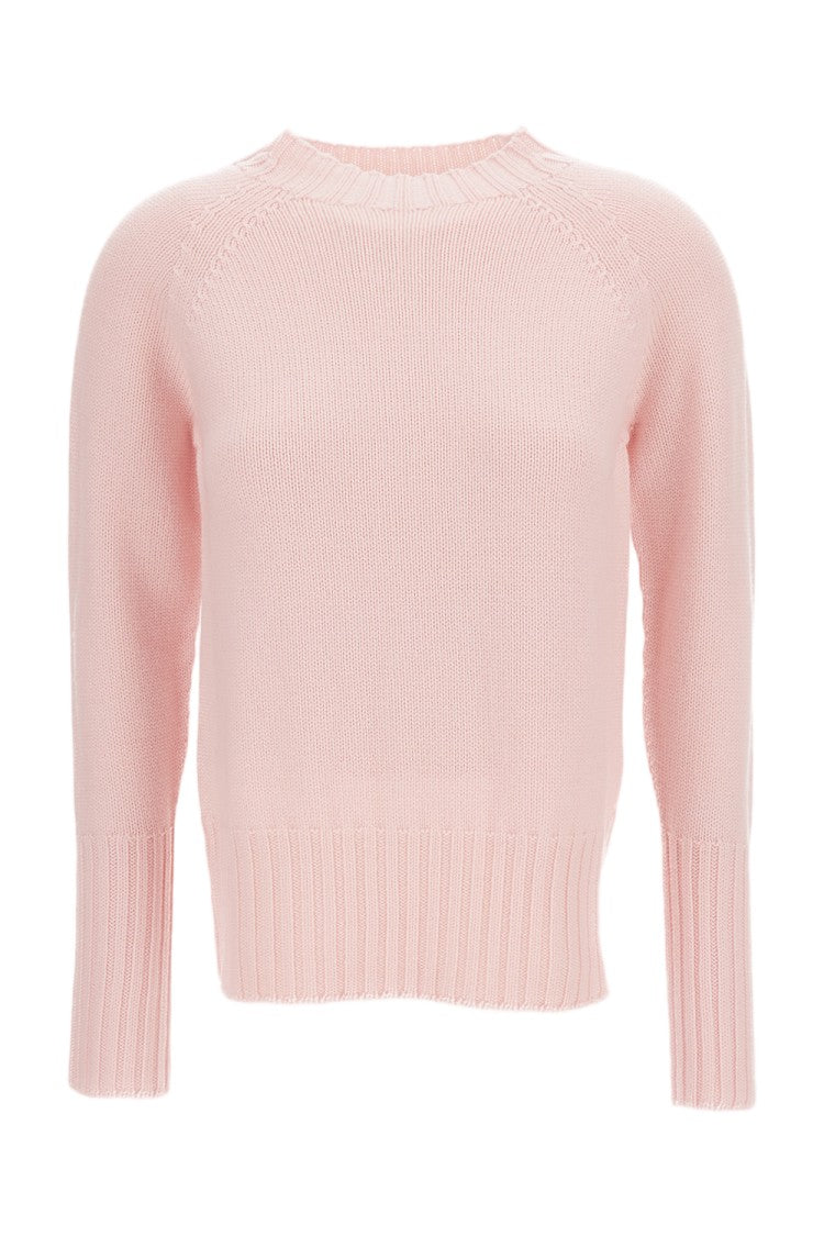 Drumohr Jersey-Knit Merino Wool Raglan Crewneck Sweater