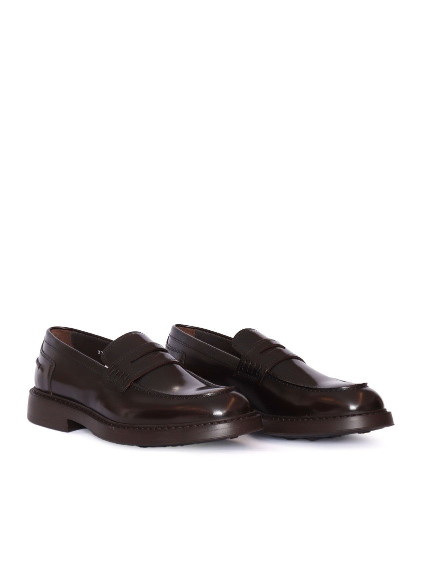 Doucal's Penny Adler Loafer (Gm) Horse Ebony