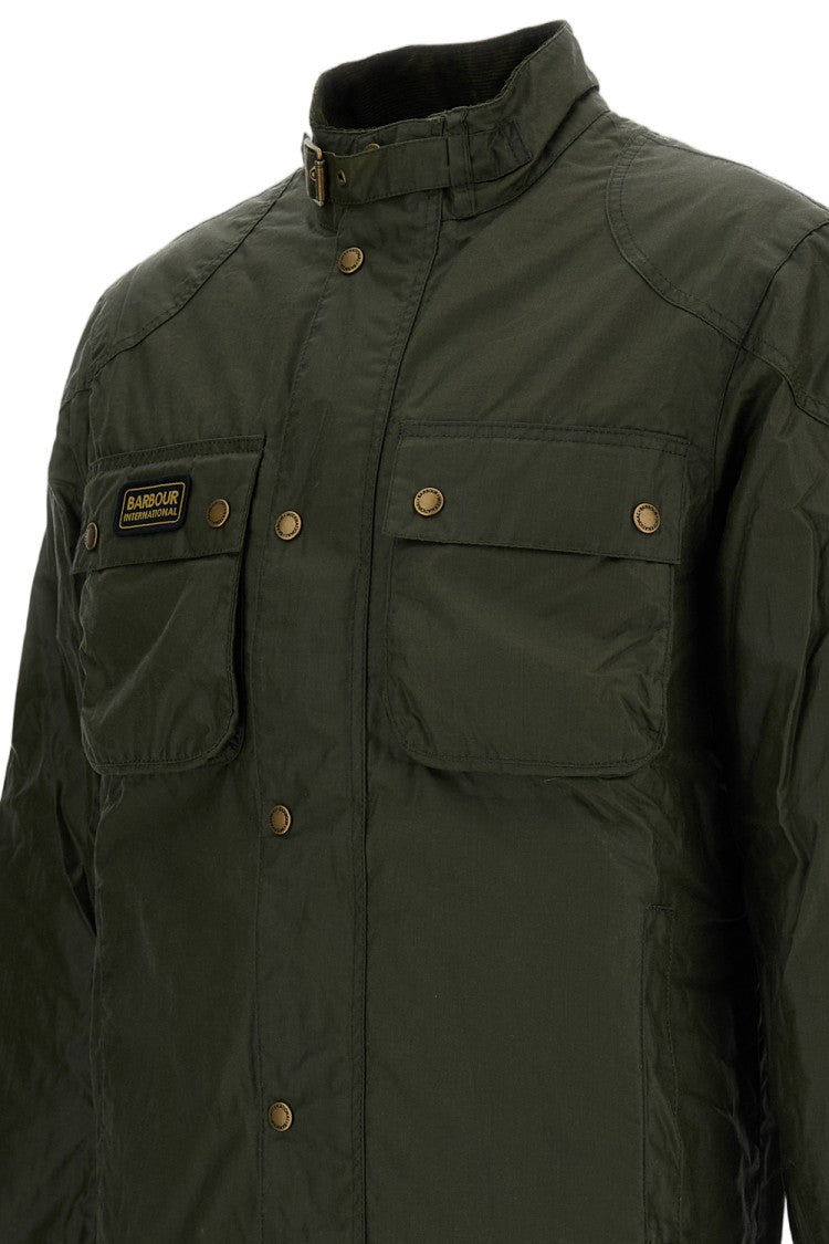 Barbour Black Winter Merton Waxed Cotton Jacket