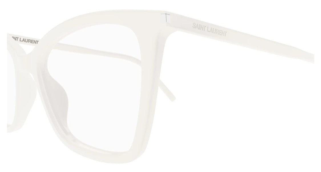 Saint Laurent Eyeglasses Sl 386 014 White White Transpare 53/16/145