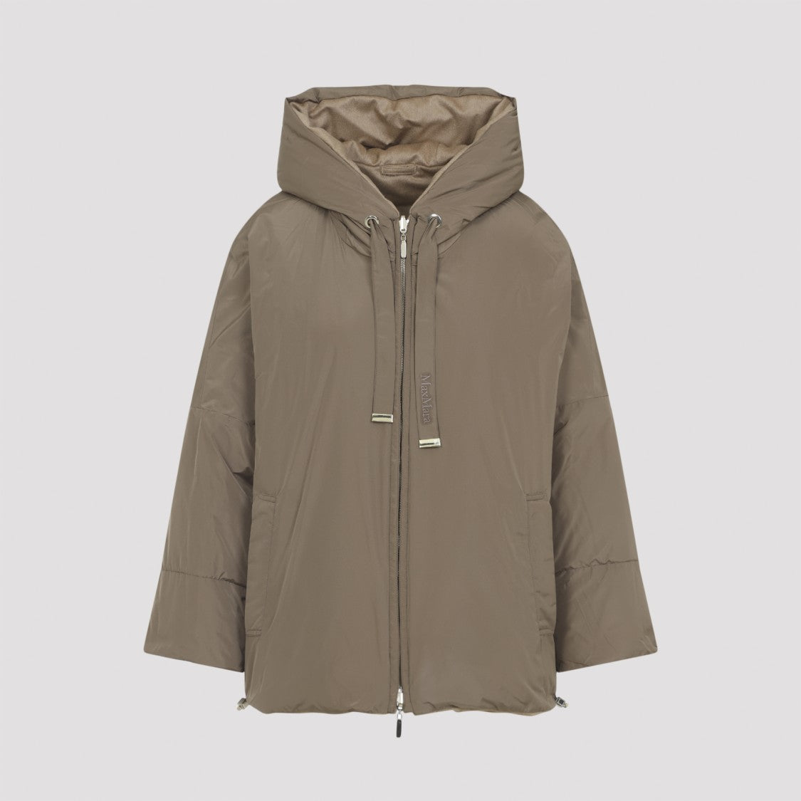 Max Mara Padded Camel Wool And Feather Down Jacket