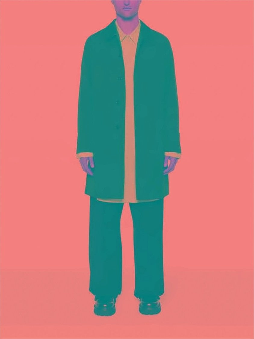 Burberry Mid-Length Tailored Coat With Classic Collar