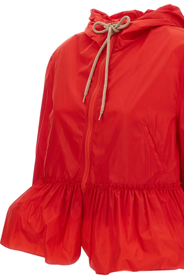 Simone Rocha Bungee-Style Drawstring Jacket With Pleating Details