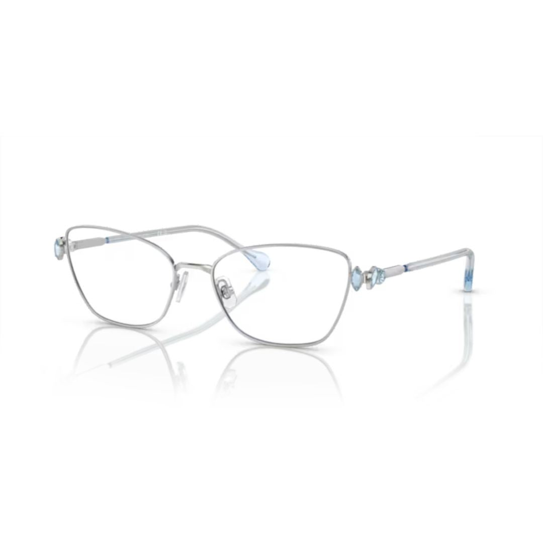 Swarovski 0Sk1006 Delicate Silver-Finish Eyeglasses