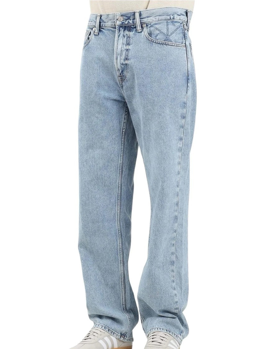 Calvin Klein Jeans Light Blue Cotton Straight Jeans