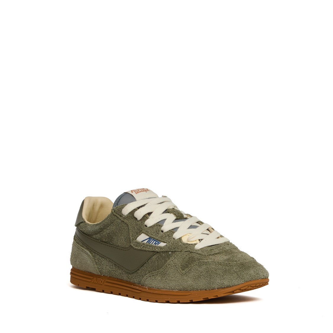 Autry Windspin Low Sneakers In Suede-Moss Leather